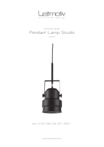Bruksanvisning Leitmotiv LM1557 Lampe