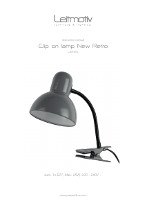 Mode d’emploi Leitmotiv LM2381WH Lampe