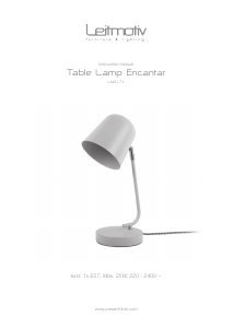 Bruksanvisning Leitmotiv LM2171WG Lampa