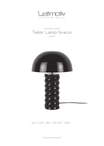 Manual Leitmotiv LM2227BK Candeeiro
