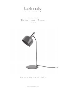 Bruksanvisning Leitmotiv LM2126LB Lampa