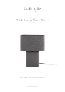 Manual Leitmotiv LM2356BR Candeeiro