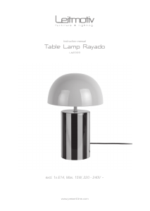 Bruksanvisning Leitmotiv LM2359PI Lampa
