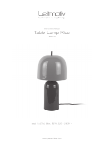 Manual Leitmotiv LM2230BL Candeeiro