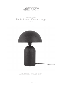Bruksanvisning Leitmotiv LM2139BR Lampa