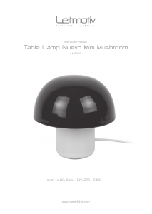 Manual Leitmotiv LM2358GR Candeeiro