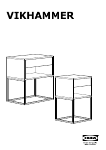 Käyttöohje IKEA VIKHAMMER (60x39x65) Yöpöytä