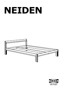 Manuál IKEA NEIDEN Rám postele