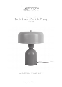 Bruksanvisning Leitmotiv LM2251BL Lampa