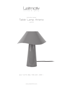 Manual Leitmotiv LM2229BL Candeeiro