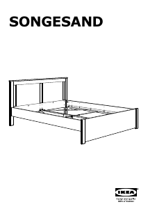 Manual de uso IKEA SONGESAND Estructura de cama