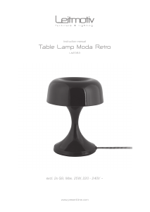 Handleiding Leitmotiv LM2383RD Lamp