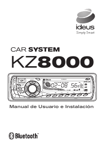 Manual Ideus KZ8000 Auto-rádio