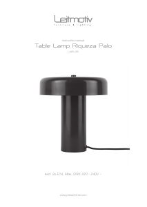 Handleiding Leitmotiv LM2406RD Lamp