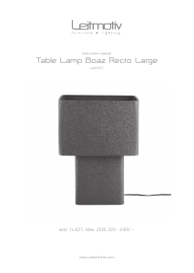 Manual de uso Leitmotiv LM2357GR Lámpara