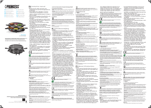 Mode d’emploi Princess 162725 Gril raclette