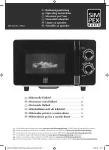 Használati útmutató Simpex 35963 Mikrohullámú sütő