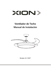 Manual de uso Xion XI-V190T Ventilador de techo