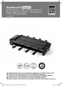 Bedienungsanleitung Simpex 35583 Raclette-grill