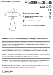 Manuale Leitmotiv LM2073WH Lampada