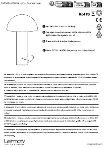 Manual de uso Leitmotiv LM2164WH Lámpara