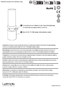 Manual de uso Leitmotiv LM2224BK Lámpara