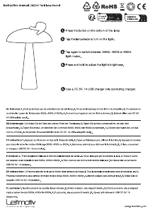 Manual de uso Leitmotiv LM2234YE Lámpara