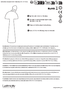 Manual Leitmotiv LM2240LY Lamp