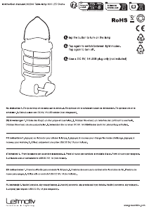 Bedienungsanleitung Leitmotiv LM2247WH Leuchte