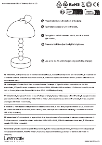 Manual de uso Leitmotiv LM2260PU Lámpara