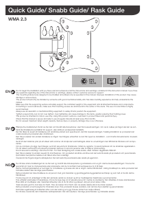 Manual Andersson WMA 2.3 Suport pe perete
