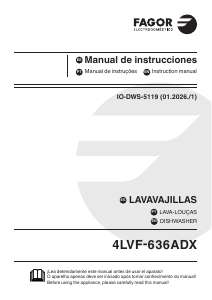 Manual de uso Fagor 4LVF-636ADX Lavavajillas