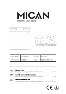 Mode d’emploi Mican HSU73S Cuisinière