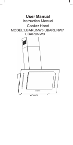 Manual Cata UBARUNW6 Cooker Hood