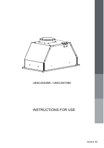 Manual Cata UBSCAN52BK Cooker Hood