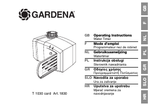 Handleiding Gardena T 1030 Card Besproeiingscomputer