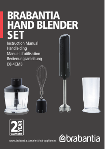 Bruksanvisning Brabantia D8-4CMB Stavmixer