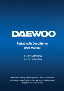 Handleiding Daewoo PNX09M1WR50 Airconditioner