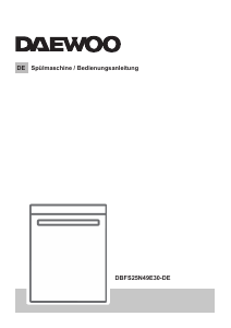 Bedienungsanleitung Daewoo DBFS25N49E30-DE Geschirrspüler
