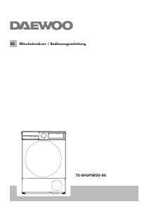 Bedienungsanleitung Daewoo TD-B9GP1WD0-DE Trockner