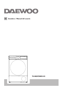 Manual de uso Daewoo TD-B8GP0WE0-ES Secadora
