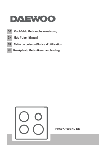 Bedienungsanleitung Daewoo PH6VKP01BNL-DE Kochfeld