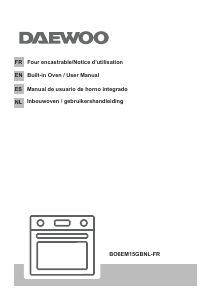 Manual de uso Daewoo BO6EM15GBNL-FR Horno