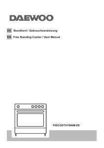 Bedienungsanleitung Daewoo F96CGDTH19INM-DE Herd
