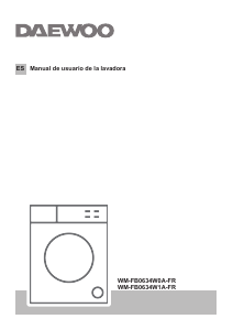 Manual de uso Daewoo WM-FB0634W1A-FR Lavadora