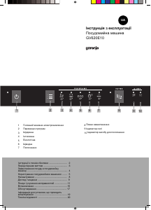 Посібник Gorenje GV620E10 Посудомийна машина