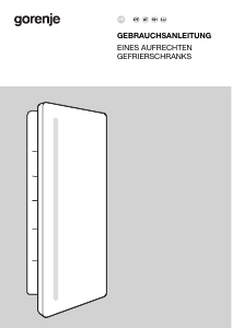 Bedienungsanleitung Gorenje FNCI508D61WFE Gefrierschrank