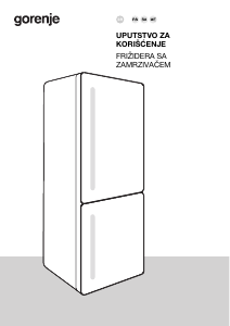 Priručnik Gorenje NRB620E61W4WFE Frižider – zamrzivač