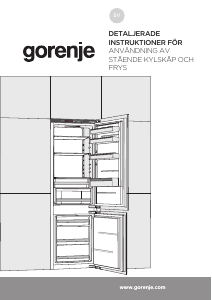 Bruksanvisning Gorenje NRKI418EA0 Kyl-frys