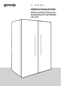 Bedienungsanleitung Gorenje NRS917C61X Kühl-gefrierkombination
